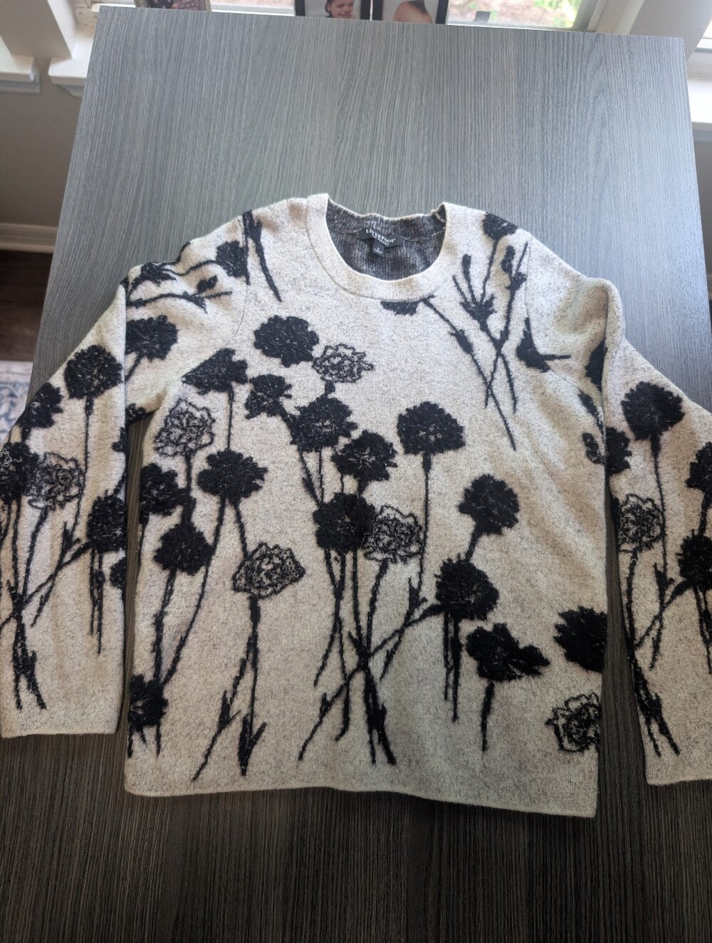 Cozy Floral Crewneck Sweater